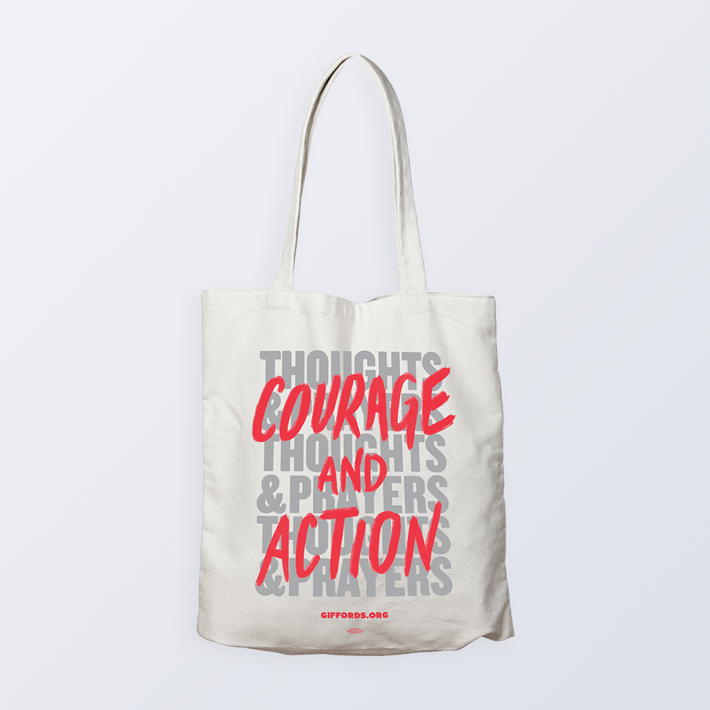 Courage and Action Tote